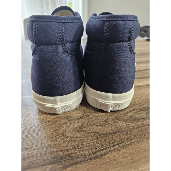 Polo Ralph Lauren Keaton Chukka Sneakers Hunter Navy Mid-Top Shoes Men's Size 12 - Picture 6 of 11